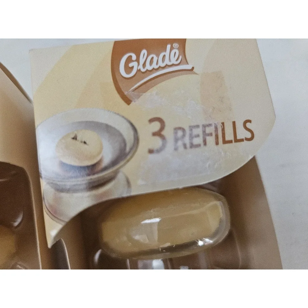 Glade FRENCH VANILLA Scented Oil Candles 6 Refills‎ 2 boxes Retired New Unopened